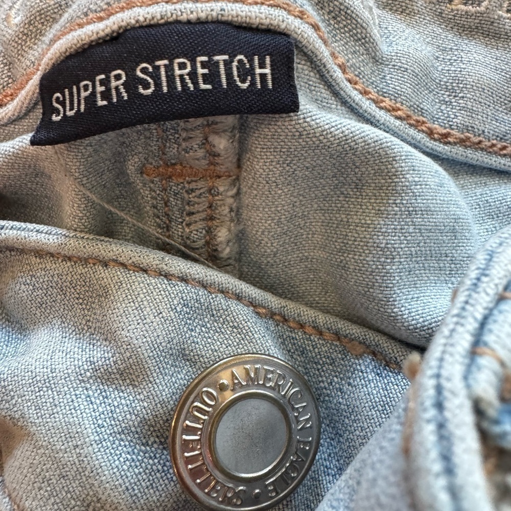 American Eagle - Jegging Crop, size 4 Stylish Light Blue Women's Jeans - Picture 2 of 10